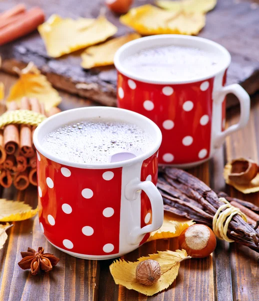 Bebida de cacao en tazas — Foto de Stock