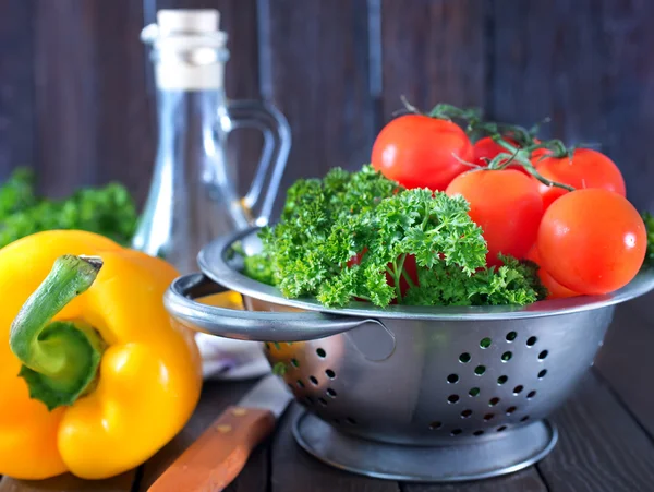 Legumes frescos para salada — Fotografia de Stock