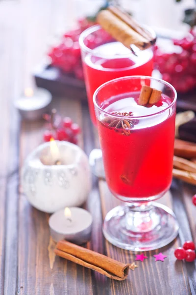 Glühwein im Glas — Stockfoto