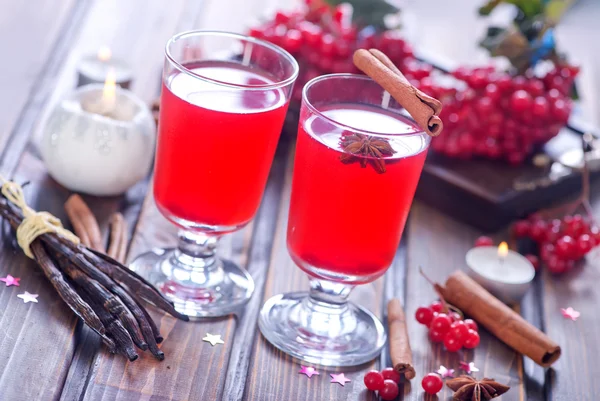 Glühwein in glazen — Stockfoto