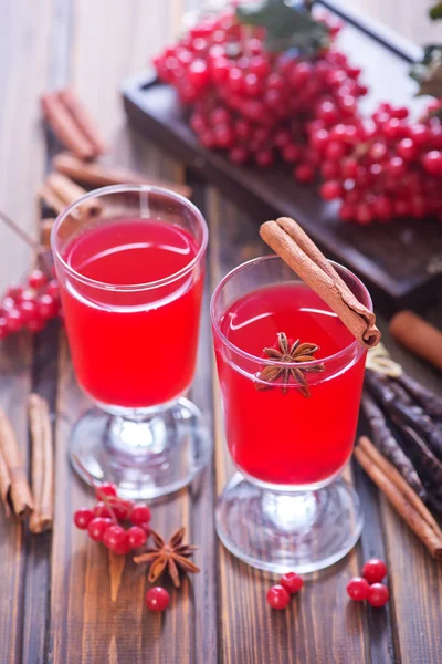 Glühwein im Glas — Stockfoto