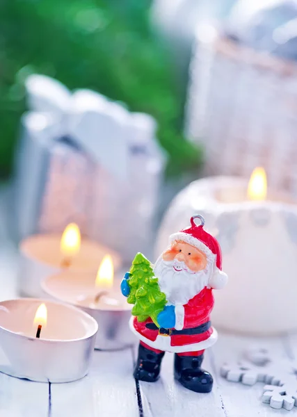 Decorações de Natal na mesa — Fotografia de Stock