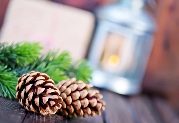 緑の枝からクリスマスの背景 — ストック写真