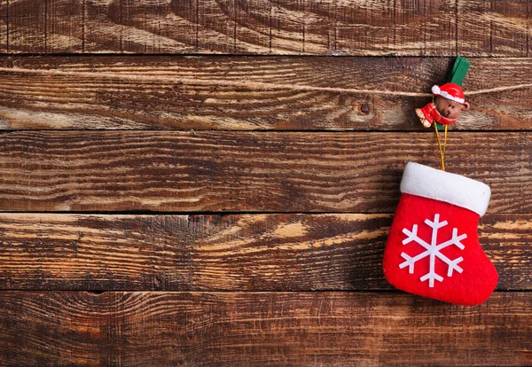 Calcetín rojo de Navidad —  Fotos de Stock