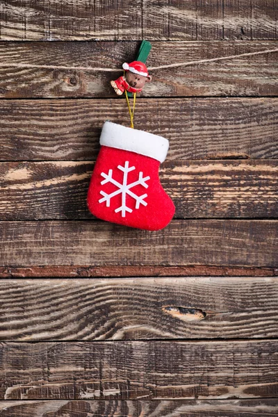 Weihnachten rote Socke — Stockfoto