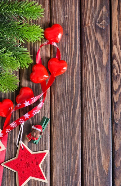 Decoraciones de Navidad en la mesa — Foto de Stock