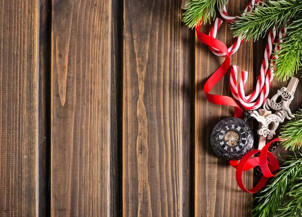 Decorações de Natal na mesa — Fotografia de Stock