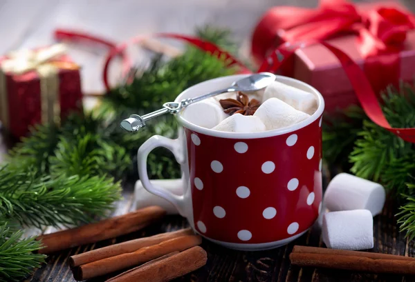 Bevanda al cacao con marshmallow — Foto Stock