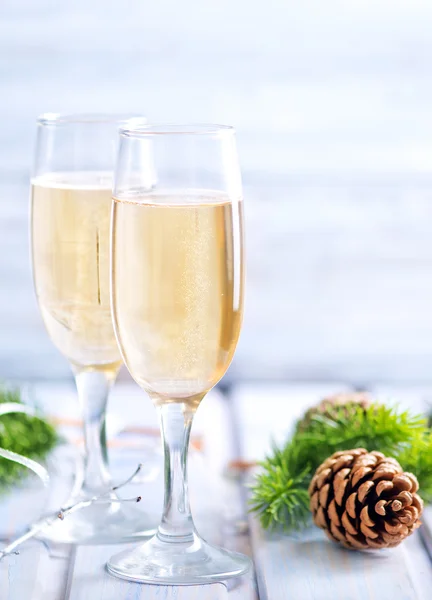 Two Champagne Glasses — Stock Photo, Image