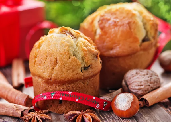 Karácsonyi sütemények, fűszerek — Stock Fotó