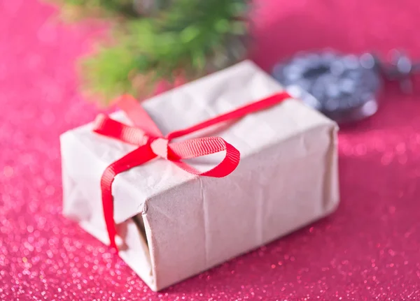 Weihnachtsgeschenkbox — Stockfoto