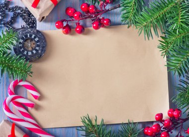 Noel arka plan ve çerçeve