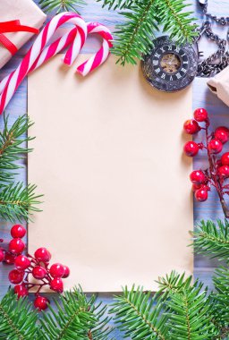 Noel arka plan ve çerçeve