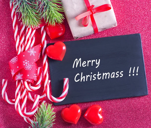 Kerstmis achtergrond en decoratie — Stockfoto