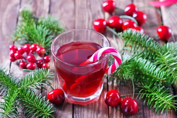 Kerst drankje in glas — Stockfoto