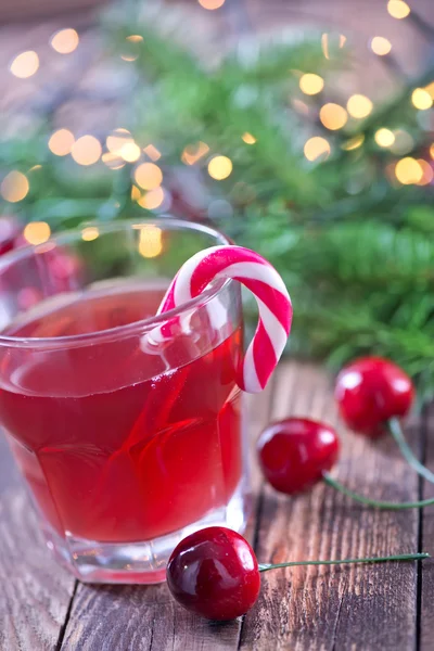 Christmas drink in glass — Stock Photo, Image