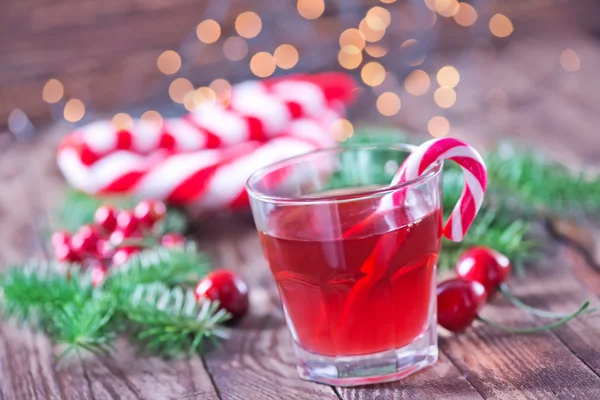 Christmas cherry drink — Stock Photo, Image