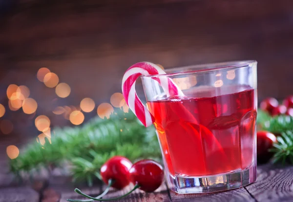 Kerstmis cherry drankje — Stockfoto