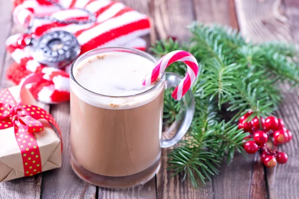 Kerstmis cacao drank — Stockfoto