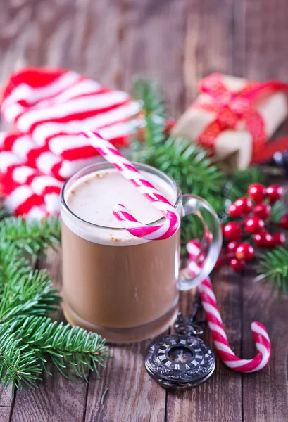 Kerstmis cacao drank — Stockfoto