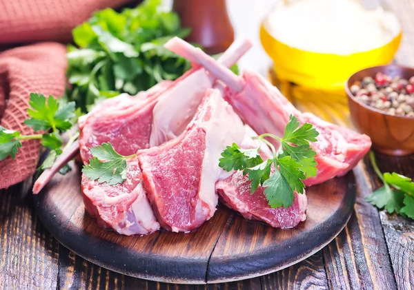 Nyers hús, fűszer — Stock Fotó