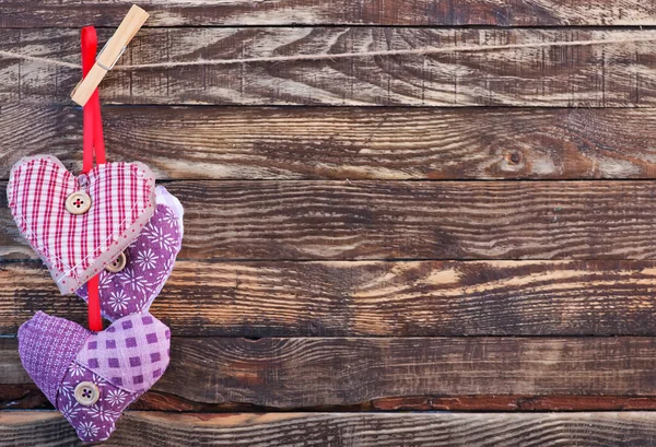 Kleur textiel harten Rechtenvrije Stockfoto's