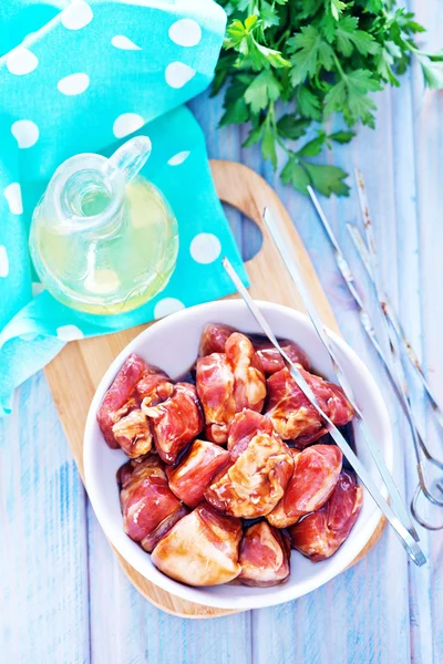 Carne cruda marinata — Foto Stock