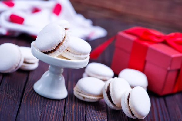 Delicious white macaroons — Stock Photo, Image