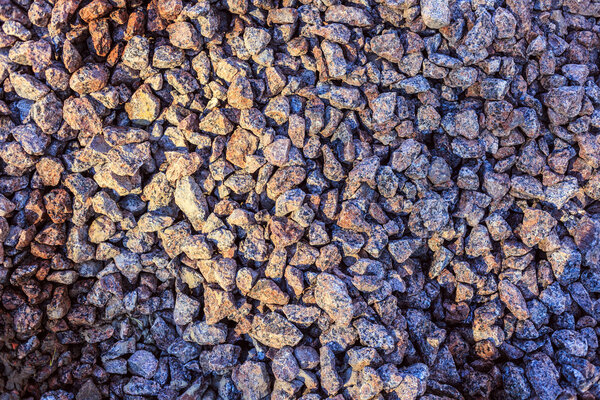 Crushed gravel texture