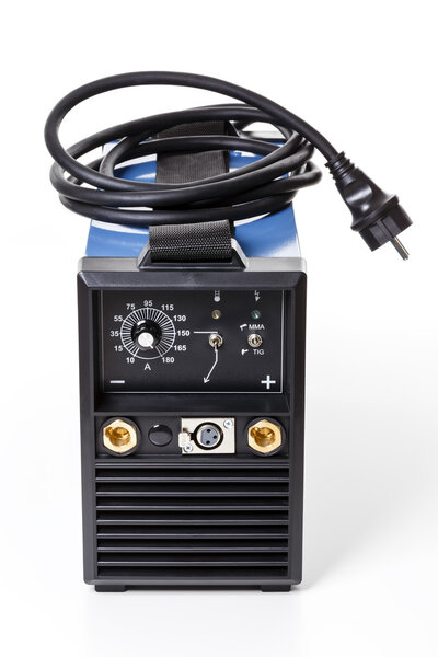 The new welding machine (studio photography on a white background)