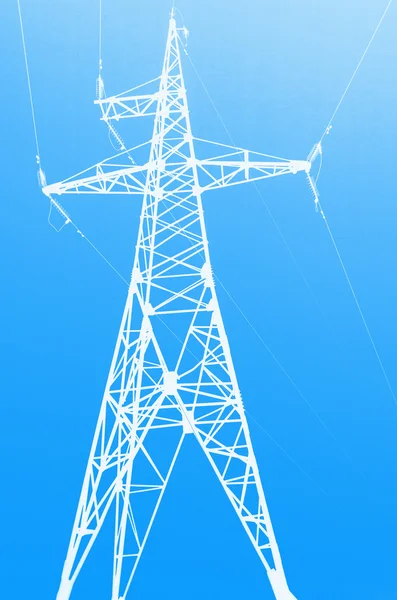 Wieża wysokiego napięcia elektrycznego — Zdjęcie stockowe