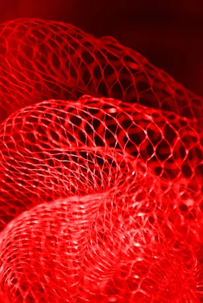 Abstract red background. Waves. Threads — Stock Photo, Image