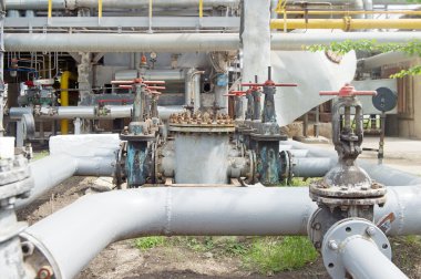 Çelik borular ile kapı kapak kolu