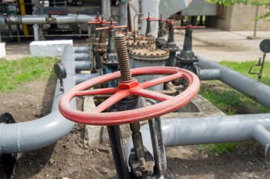Çelik borular ile kapı kapak kolu