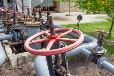 Çelik borular ile kapı kapak kolu