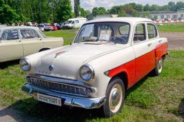 Moskvich 407 eski model araba - stok görüntü