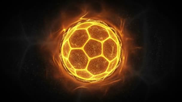 Stylized football ball — Stock Video