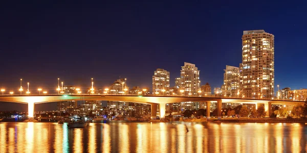 Vancouver city night — Stockfoto