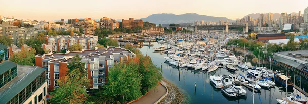 Vista sul porto di Vancouver — Foto Stock