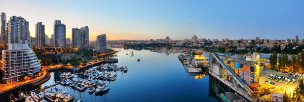 Vista sul porto di Vancouver — Foto Stock