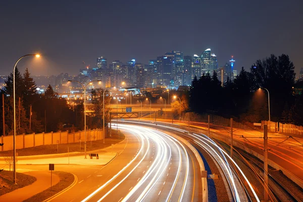 Calgary vista dal centro — Foto Stock