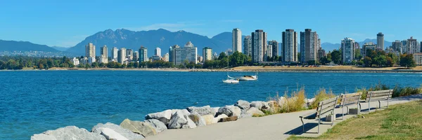 Vancouver downtown weergave — Stockfoto