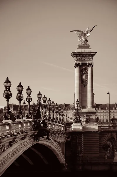 Alexandre III bridge in Paris Stock Photo