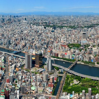 Tokyo siluetinin görünümü