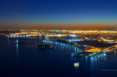 New York'un downtown, gece