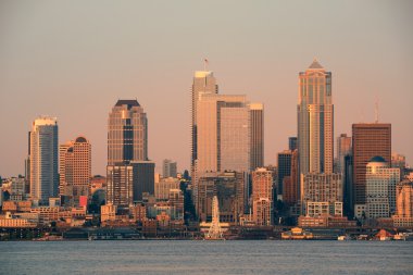 Seattle manzarası görünümü