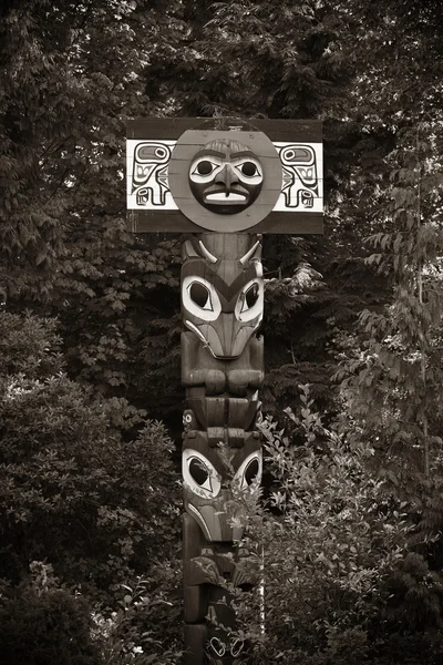 Indian totem poles — Stock Photo, Image