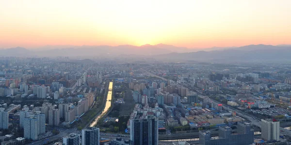 Beijing sunset view — Stock Photo, Image