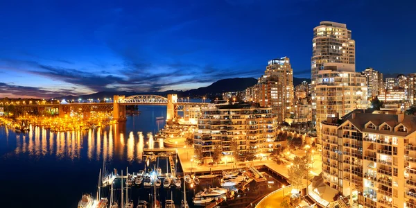 Vista sul porto di Vancouver — Foto Stock