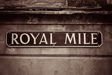 Royal Mile yol işareti